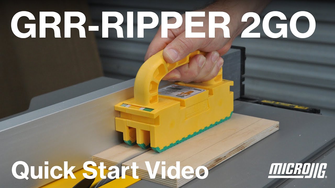 GRR-RIPPER 2GO (GR-2GO) | #1 Best-Selling Table Saw Push Block System