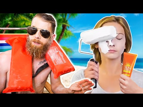 5 Minute Crafts Homemade Beach!