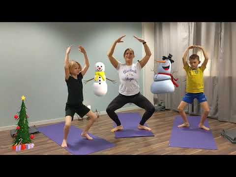 Barnyoga jultema yoga med barn