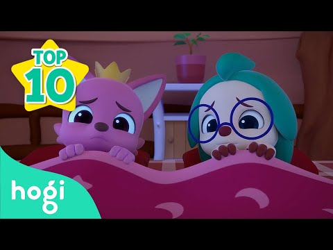[🌟TOP10] Monsters in the Dark and More｜Best Sing Along｜Nursery Rhymes｜Hogi Pinkfong