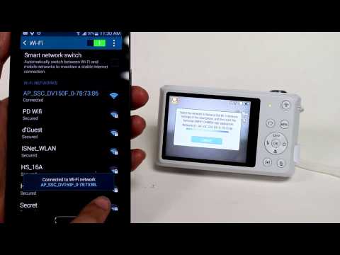 Samsung Smart Camera DV150F: Connecting the camera to your phone