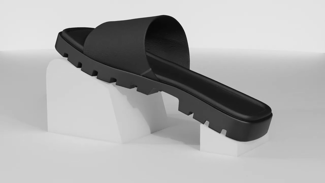 Women Coach Slip-On Sandals 3D Model