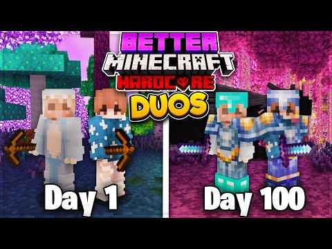 WelcominTV - We Survived 100 Days In DUO BETTER MINECRAFT... Here's What Happened