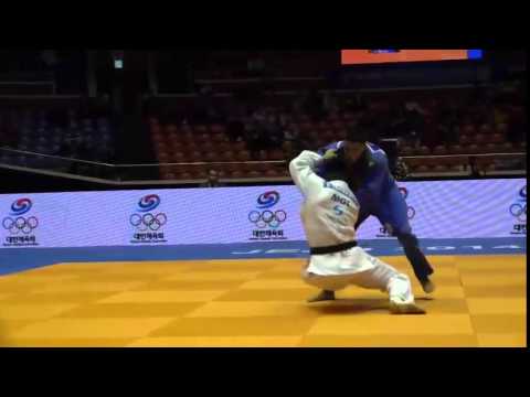 Judo Grand Prix Jeju 2014 Bronze -73kg GANBAATAR Odbayar (MGL) vs. ORUJOV Rustam (AZE)