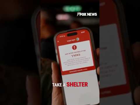 Israeli citizens warned to seek shelter in new alert #shorts #foxnews #news #world #fox #israel