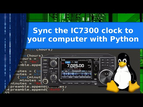 Ham Radio & Linux - Sync your IC-7300 clock to your computer with Python