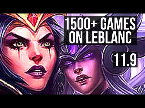 LEBLANC vs SYNDRA (MID) | 5/1/10, 1500+ games, 800K mastery | KR Master | v11.9