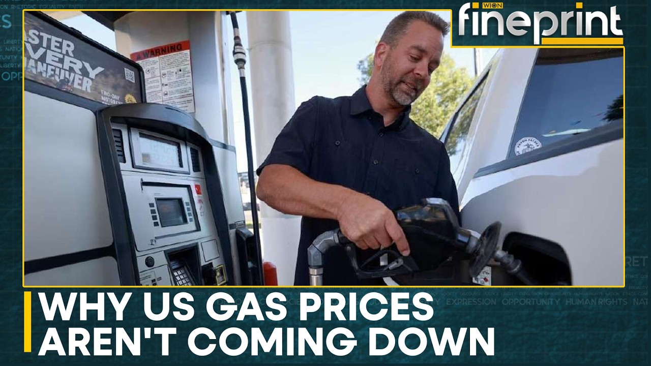 US Gas Prices Stuck Near Record Highs Even As Oil Cools | WION Fineprint