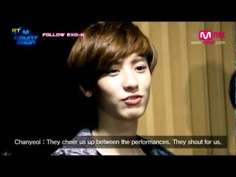 120425 M! Countdown Rising Rookies - Chanyeol Cuts