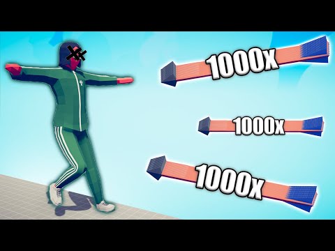 SQUID GAME GIANT vs 1000x OVERPOWERED UNITS - TABS | Totally Accurate Battle Simulator 2023