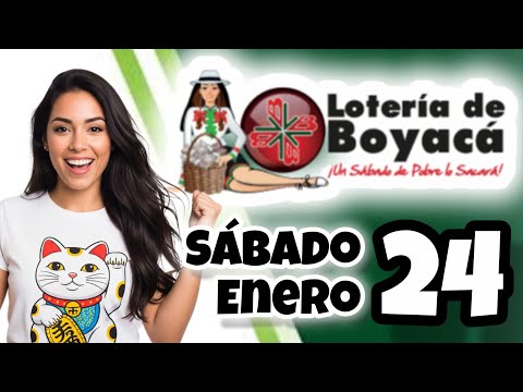 Resultado LOTERIA DE BOYACA Sabado 24 de Enero de 2026
