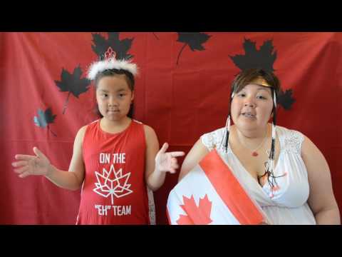 Canadian Anthem in Inuktitut and sign language