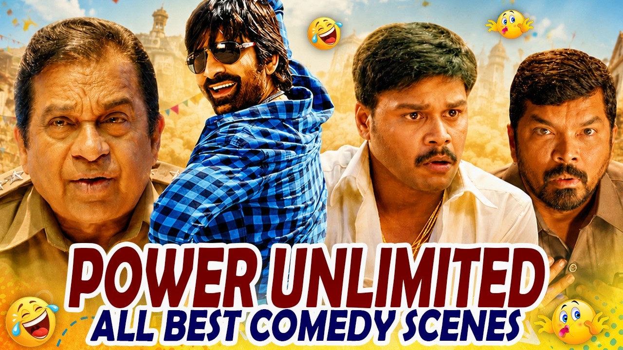 Power Unlimited All Best Comedy Scenes in Hindi | Ravi Teja, Brahmanandam, Hansika Motwani