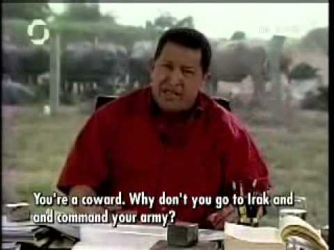 Hugo Chavez George W Bush  You are a Donkey Mr Danger (english subtitles)