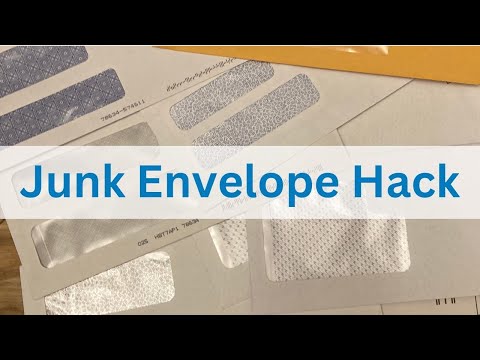 Cover your junk envelopes fast / This hack will work for all window shapes and sizes