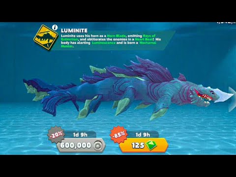 Rare LUMINITE SHARK Unlocked💯🔥 | Hungry Shark Evolution