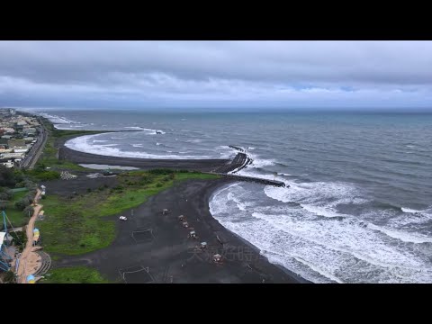 Xianggean Mountain Road 🏃 46 - Condado de Pingtung, cidade de Donggang, área cênica nacional da baía de Dapeng, cruzando a ponte marítima, área de descanso marítimo de Qingzhoubin, baía do pôr do sol