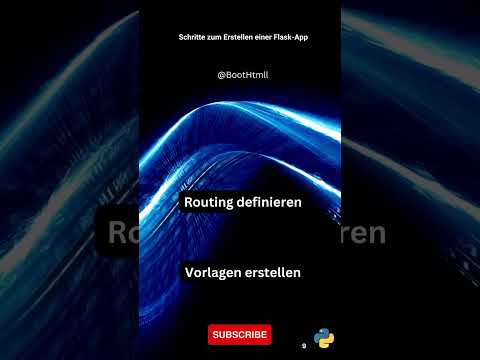 Flask App erstellen in einfachen 3 Schritten 🚀 (Python)