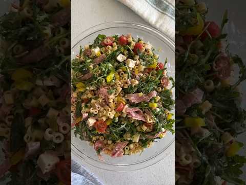 Grinder Pasta Salad! #mezzetta #recipe #easyrecipe #pasta #pastasalad #pastasaladrecipe