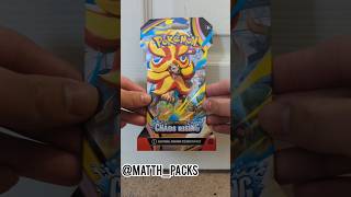 NEW Pokemon Chaos Rising sleeve booster pack opening #pokemon #shorts