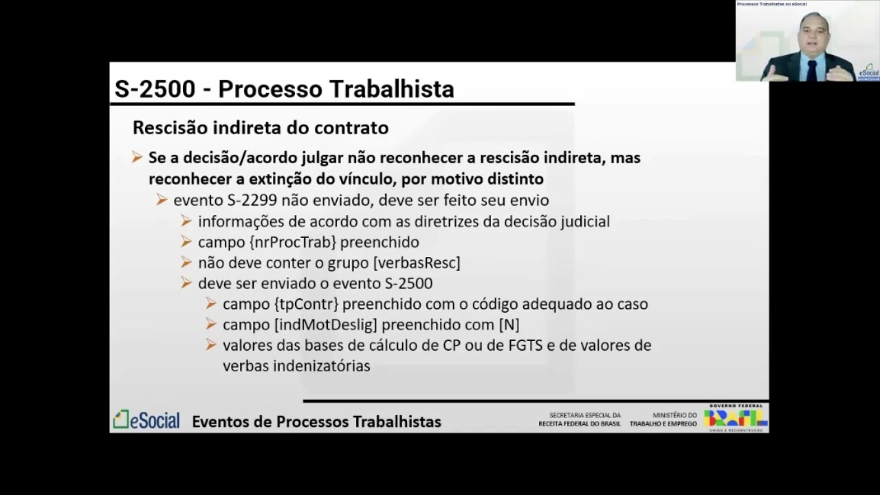Aula 2 14  Rescisão indireta do contrato de trabalho