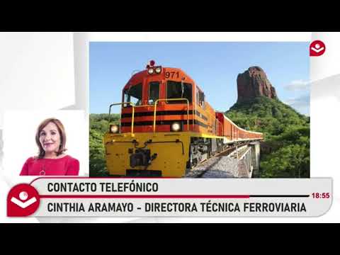 "Parte el tren con una capacidad de 189 pasajeros.": Cinthia Aramayo