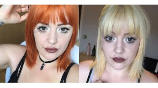 Orange to Blonde hair in 1 day
