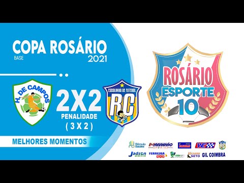 QUARTAS DE FINAIS E.RC 2 X 2 H.DE CAMPOS,COPA ROSÁRIO DE BASE 2021