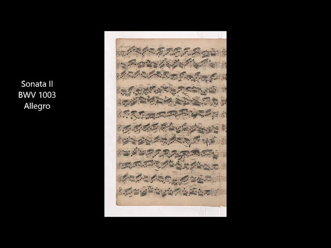 J.S.Bach Sonata II for Violin Solo BWV 1003 Allegro