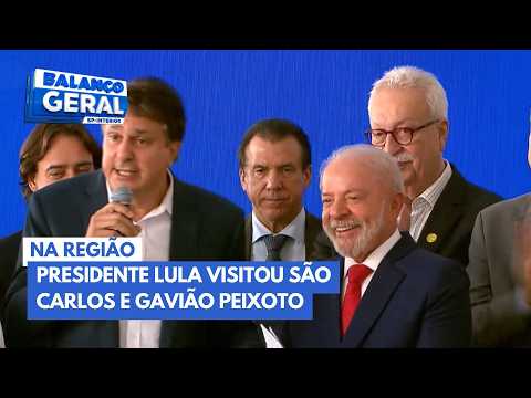 Lula visita Gavião Peixoto e São Carlos durante agenda na região