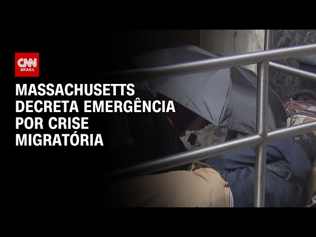 Massachusetts, nos EUA, decreta emergência por crise migratória | LIVE CNN