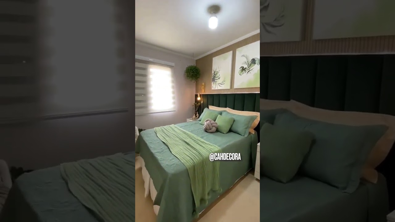 Adesivo de parede painel ripado cabeceira de cama #decoração #quarto #arquitectura #painelripado