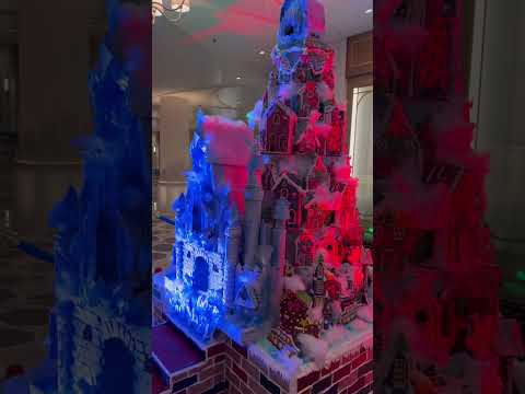 Thumbnail for Gingerbread Christmas Tree display on the Disney Wish! #Disney #DCL #DisneyWish #Christmas #Holiday