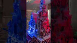 Gingerbread Christmas Tree display on the Disney Wish! #Disney #DCL #DisneyWish #Christmas #Holiday