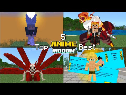 MCPE - Top 5 Best Anime Addon/Mod For Minecraft PE! | This Addons Is Amazing (1.19/1.20)