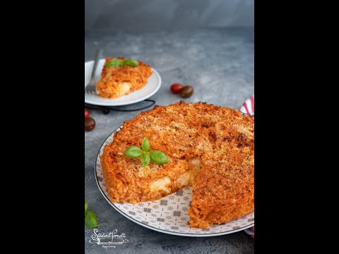 PIZZA DI RISO AL POMODORO E MOZZARELLA