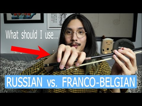 RUSSIAN VS FRANCO-BELGIAN BOW HOLD | How to find your natural bow hold | Violin & Viola