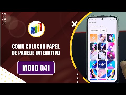 Como colocar papel de parede interativo no seu Moto G41 - Passo a passo