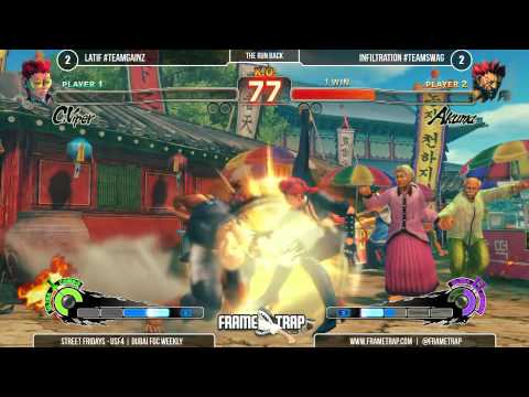 Latif C Viper and Cammy vs Infiltration Akuma   First to 5   Street Fridays Season Finale June 2015
