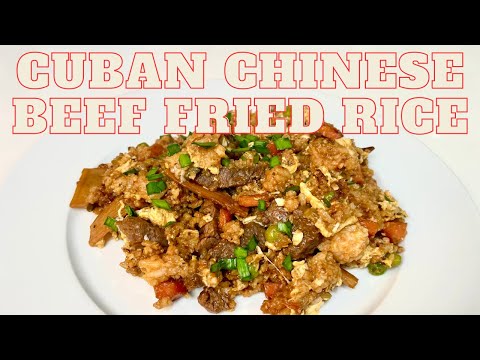 Easy and Unique Cuban Chinese Beef Fried Rice 🥩