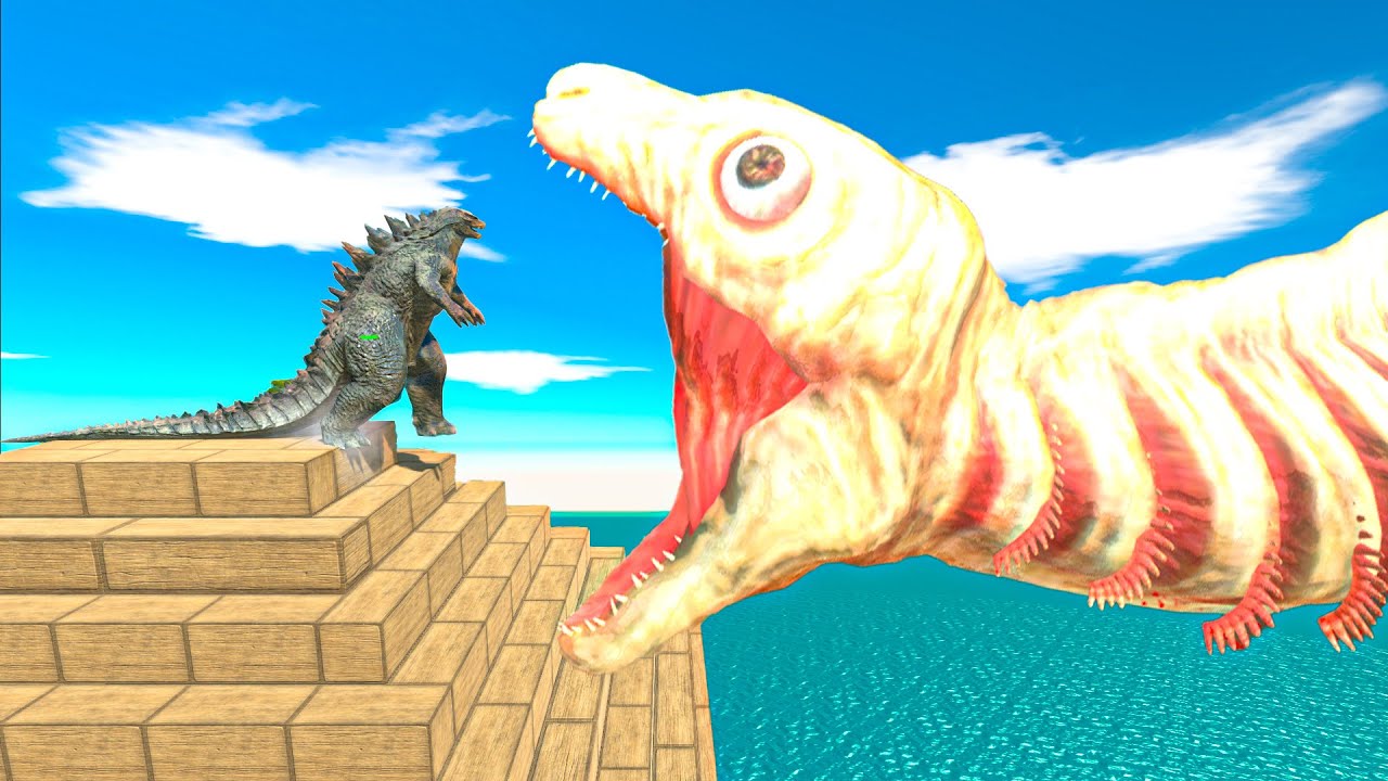 Godzilla Against Large and Small units - Animal Revolt Battle Simulator