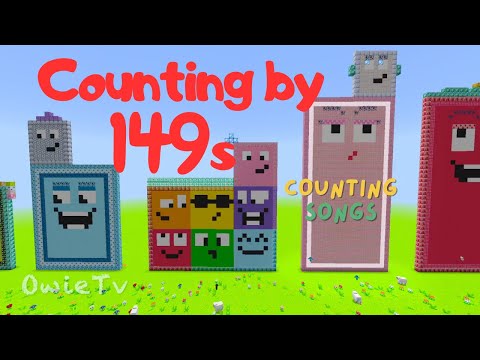 Counting by 149s Song | Minecraft Number Blocks Counting Songs | Math and Number Songs for Kids