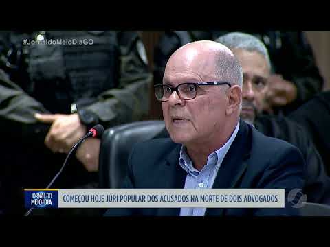 Começou hoje júri popular dos acusados na morte de dois advogados em Goiânia