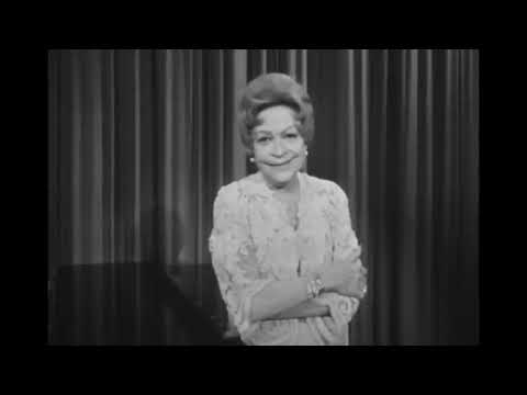 Grethe Weiser singt in einem ihrer letzten Auftritte - Emil seine Hände