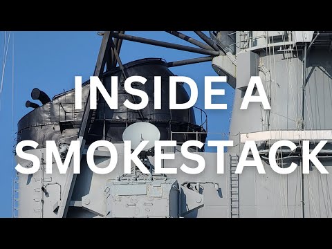 Inside the Smokestack of a Battleship!