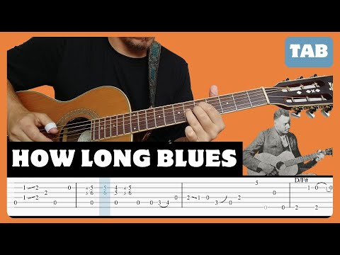 Scrapper Blackwell - How Long Blues - Guitar Tab | Lesson | Cover | Tutorial