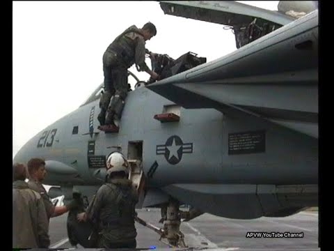 Gilze Rijen Afb 1997. See the crew boarding an F-14 and F-18's including departure.