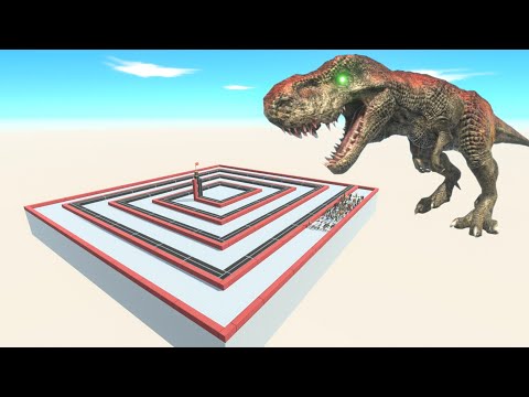 All Unit Escape From Alien T-rex - Animal Revolt Battle Simulator