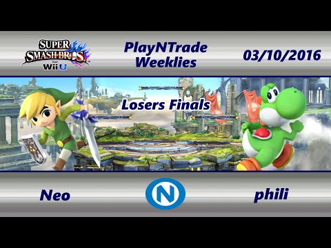 PnT 03/10/16 - Neo (Toon Link) vs. phili (Yoshi) - Losers Finals - SSB4