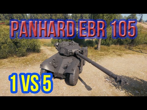 Try hard 1 VS 5 Panhard EBR 105 - WOT Replays